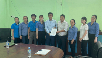 Công đoàn Khu Kinh tế Trà Vinh: Kiện toàn các chức danh CĐCS Công ty CP Thủy sản Thông Thuận Trà Vinh