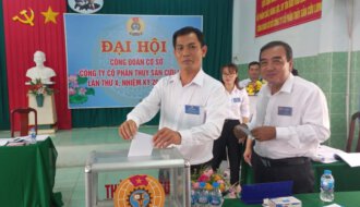 Đồng chí Nguyễn Văn Bảy tái đắc cử Chủ tịch CĐCS Công ty CP Thủy sản Cửu Long