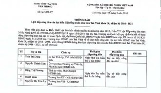 Thông báo số 345/TB-VP ngày 05/9/2018 của Hội đồng Nhân dân tỉnh thông báo lịch tiếp công dân của đại biểu HĐND tỉnh khóa IX, NK 2016-2021