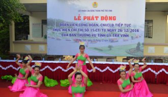 Liên đoàn Lao động thành phố Trà Vinh: Phát động đoàn viên, CNVCLĐ chỉnh trang đô thị, vệ sinh môi trường