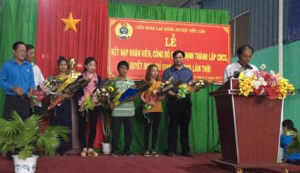 Liên đoàn Lao động huyện Tiểu Cần: Thành lập Công đoàn cơ sở Công ty TNHH MTV Best Mate Việt Nam