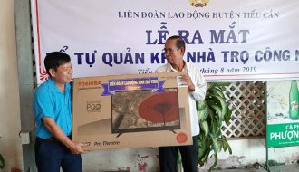 Liên đoàn Lao động huyện Tiểu Cần: Ra mắt Tổ tự quản Khu nhà trọ công nhân