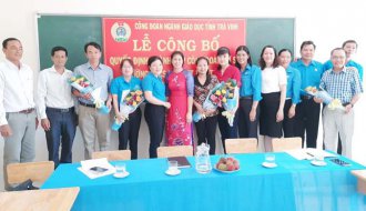Công đoàn ngành Giáo dục tỉnh Trà Vinh: Thành lập CĐCS Trường THCS và THPT Dân Thành