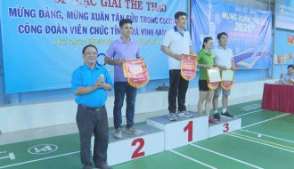 Công đoàn viên chức tỉnh Trà Vinh: Bế mạc giải thể thao mừng Đảng Mừng xuân Tân Sửu 2021