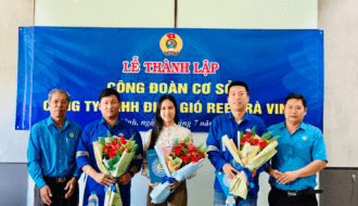 Công đoàn Khu Kinh tế tỉnh Trà Vinh: Thành lập Công đoàn cơ sở Công ty TNHH Điện gió Fee Trà Vinh