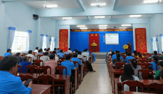 LĐLĐ huyện Càng Long: Tập huấn nghiệp vụ công đoàn cơ sở năm 2023
