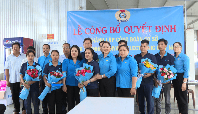 LĐLĐ huyện Càng Long: Thành lập CĐCS với trên 500 đoàn viên