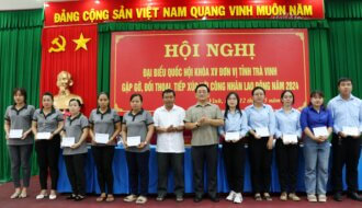 Đoàn đại biểu Quốc hội tỉnh Trà Vinh: Gặp gỡ, đối thoại, tiếp xúc với 200 cử tri là cán bộ công đoàn, đoàn viên, người lao động